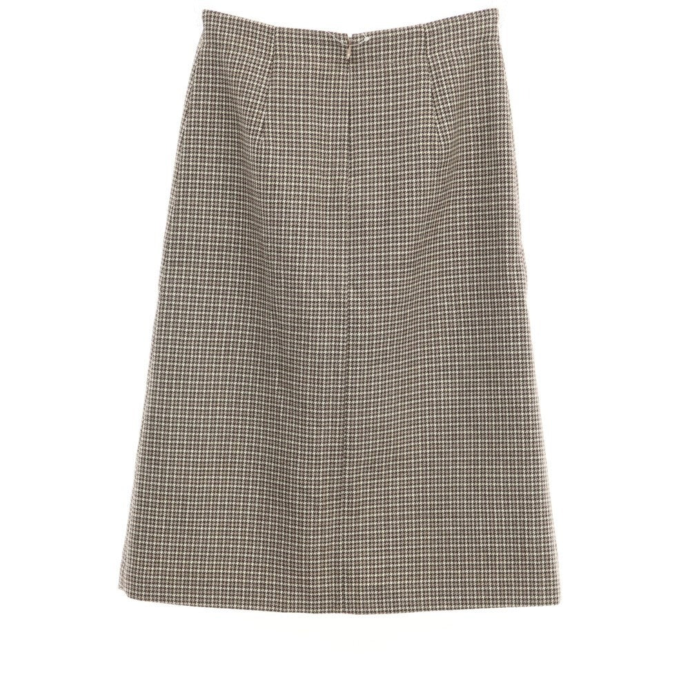 [Used] ESTNATION Wool Houndstooth Long Skirt Brown x Beige [Size 38] [BRW] [A/W] [Condition Rank B] ​​[Men&