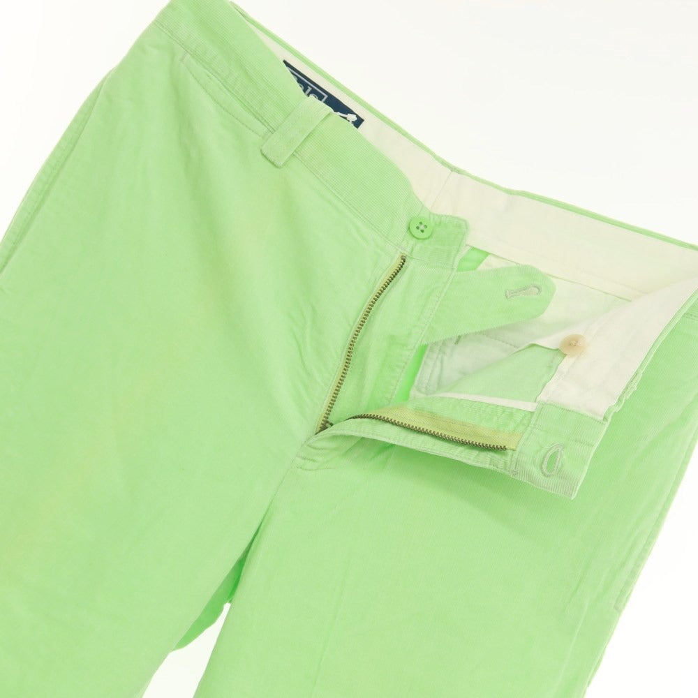 [Used] Polo Ralph Lauren Cotton Fine Ribbed Corduroy Pants Light Green [Size 32/34] [GRN] [S/S] [Condition Rank C] [Men&