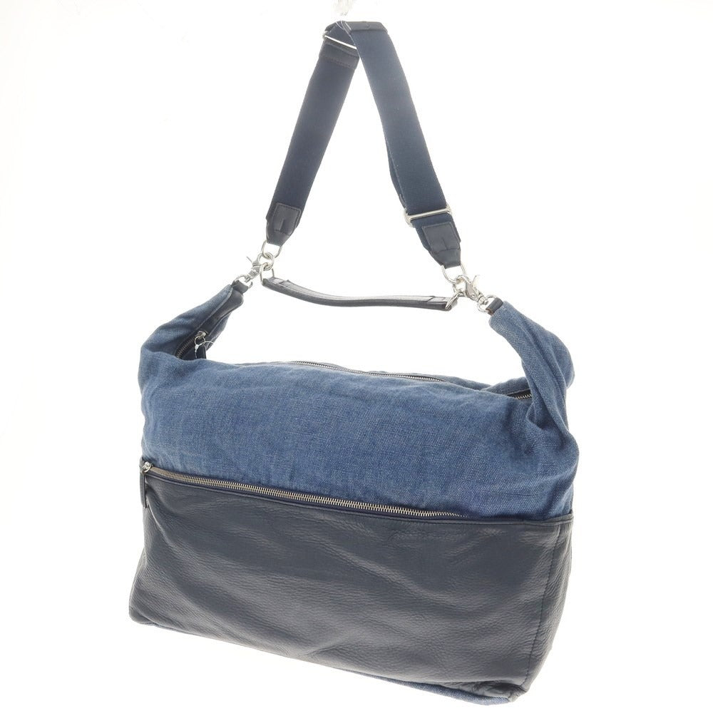 [Used] Daniel &amp;amp; Bob Jasmine Linen Canvas Shoulder Bag Navy Blue x Black [W70xH37xD19] [NVY] [S/S/A/W] [Condition Rank D] [Men&