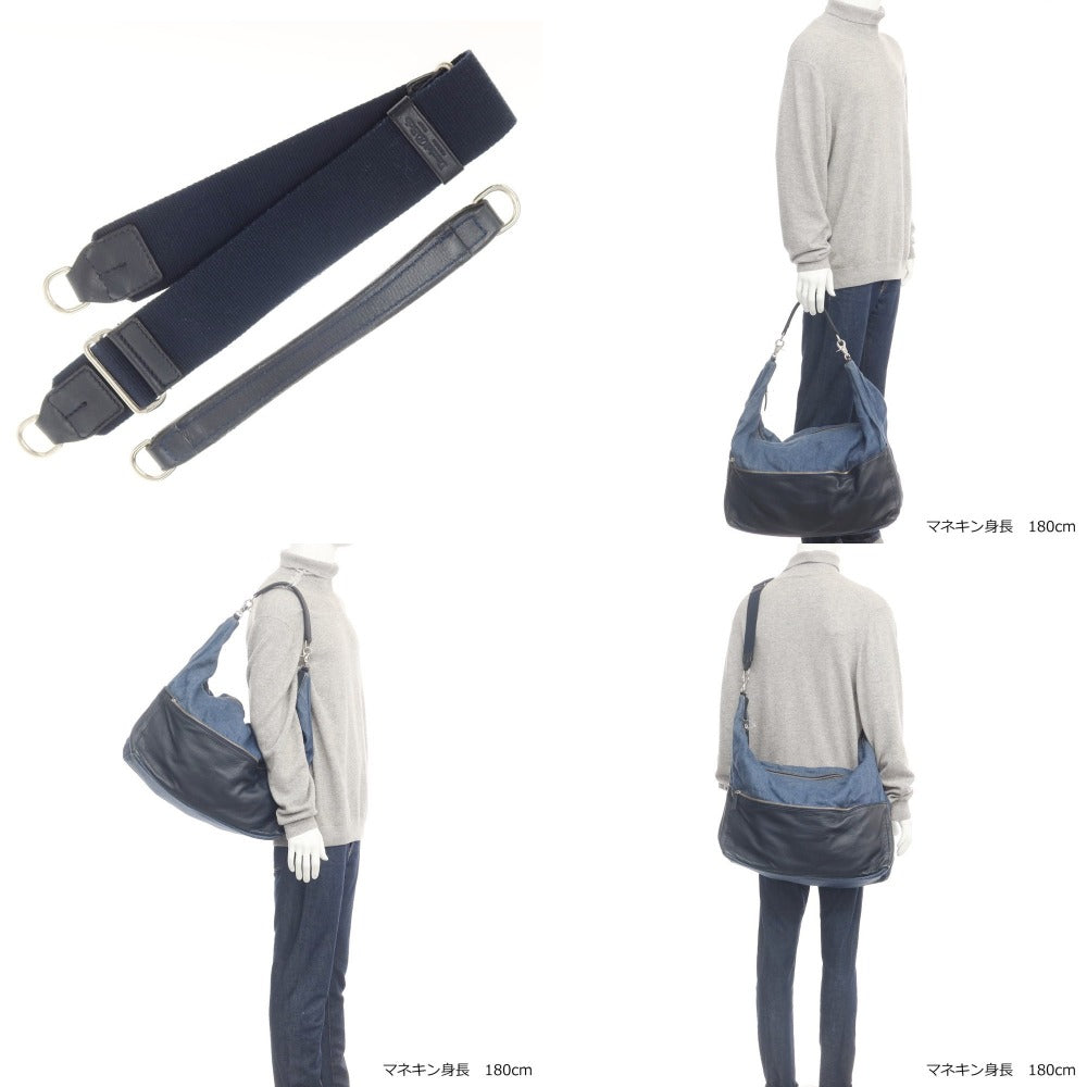[Used] Daniel &amp;amp; Bob Jasmine Linen Canvas Shoulder Bag Navy Blue x Black [W70xH37xD19] [NVY] [S/S/A/W] [Condition Rank D] [Men&