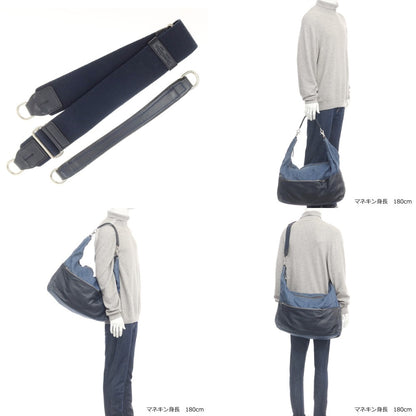 [Used] Daniel &amp;amp; Bob Jasmine Linen Canvas Shoulder Bag Navy Blue x Black [W70xH37xD19] [NVY] [S/S/A/W] [Condition Rank D] [Men&
