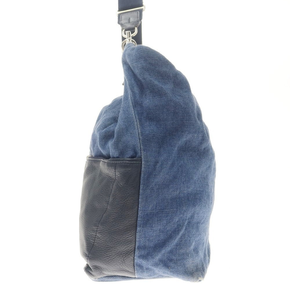 [Used] Daniel &amp;amp; Bob Jasmine Linen Canvas Shoulder Bag Navy Blue x Black [W70xH37xD19] [NVY] [S/S/A/W] [Condition Rank D] [Men&