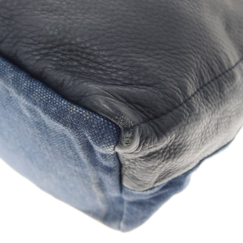 [Used] Daniel &amp;amp; Bob Jasmine Linen Canvas Shoulder Bag Navy Blue x Black [W70xH37xD19] [NVY] [S/S/A/W] [Condition Rank D] [Men&