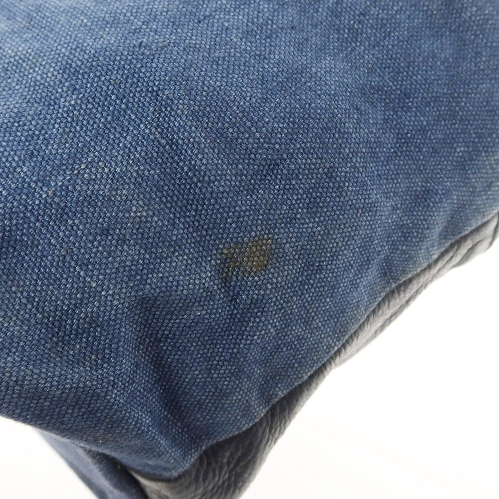 [Used] Daniel &amp;amp; Bob Jasmine Linen Canvas Shoulder Bag Navy Blue x Black [W70xH37xD19] [NVY] [S/S/A/W] [Condition Rank D] [Men&