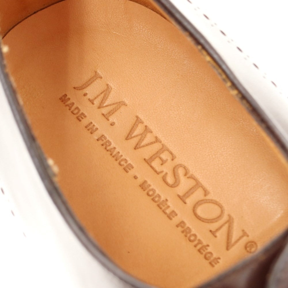 [Used] JM WESTON Hole Cut Semi-Brogue Dress Shoes Brown [Size 6 D] [BRW] [S/S/A/W] [Condition Rank A] [Men&