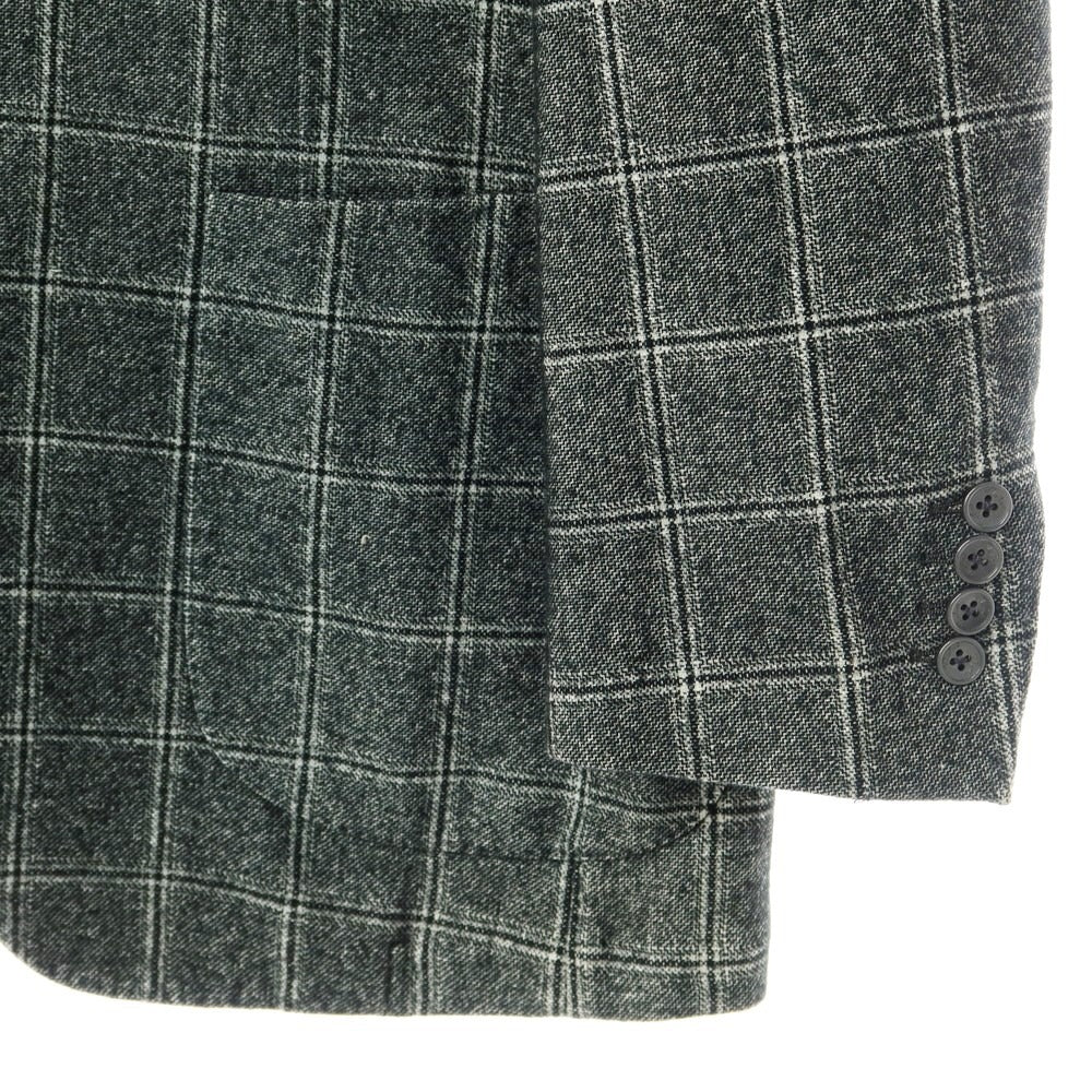 [Used] Belvest Garment Dyed Wool Cotton Check Jacket Dark Green x Black [Size 48] [GRN] [A/W] [Condition Rank B] ​​[Men&