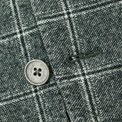 [Used] Belvest Garment Dyed Wool Cotton Check Jacket Dark Green x Black [Size 48] [GRN] [A/W] [Condition Rank B] ​​[Men&