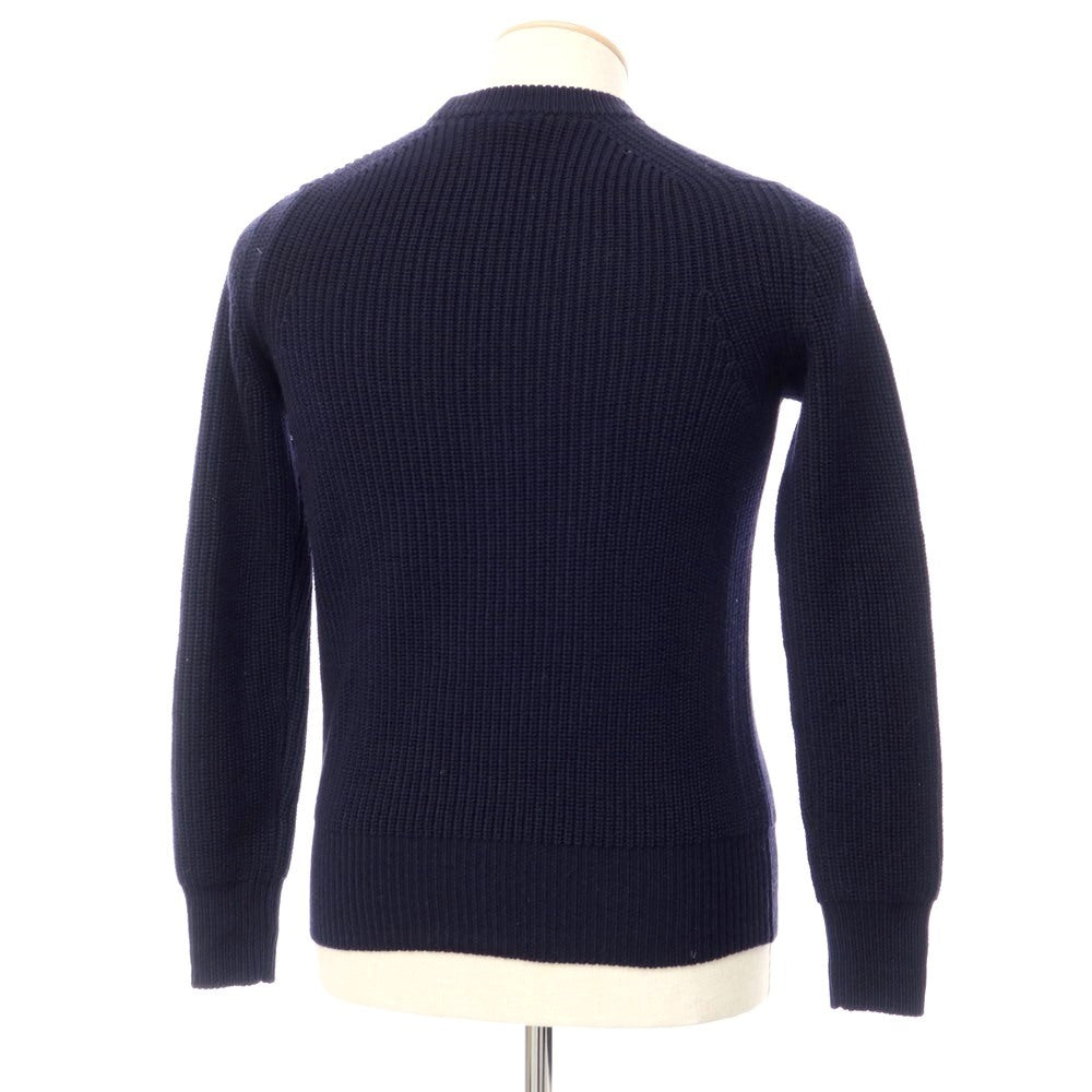 [Used] Sloane SLOANE Mid-gauge wool crew neck knit Navy [Size 1] [NVY] [A/W] [Condition Rank B] ​​[Men&