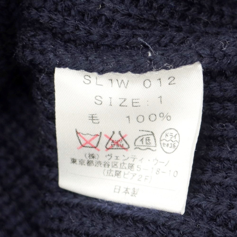 [Used] Sloane SLOANE Mid-gauge wool crew neck knit Navy [Size 1] [NVY] [A/W] [Condition Rank B] ​​[Men&