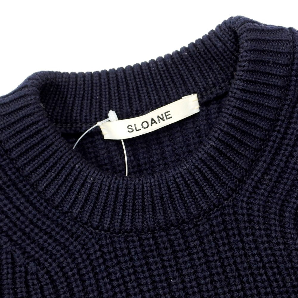 [Used] Sloane SLOANE Mid-gauge wool crew neck knit Navy [Size 1] [NVY] [A/W] [Condition Rank B] ​​[Men&