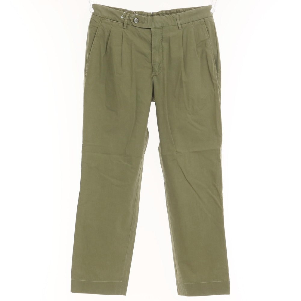 [Used] Zanella Stretch Cotton Casual Slacks Pants Olive [Size 44] [GRN] [S/S] [Condition Rank C] [Men&