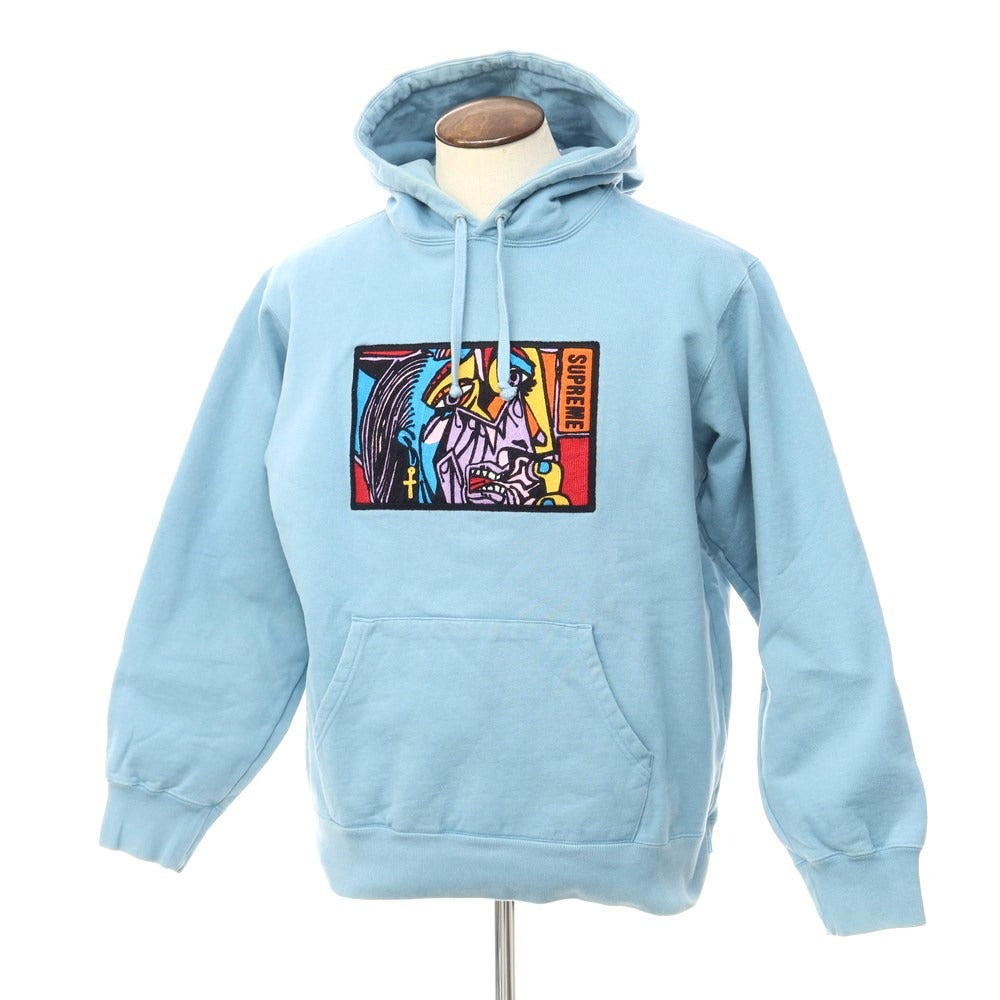 【中古】シュプリーム Supreme 18AW Chainstitch Hooded Sweatshirt パーカー
 ライトブルー【サイズL】【BLU】【A/W】【状態ランクC】【メンズ】
【778780】 BPD