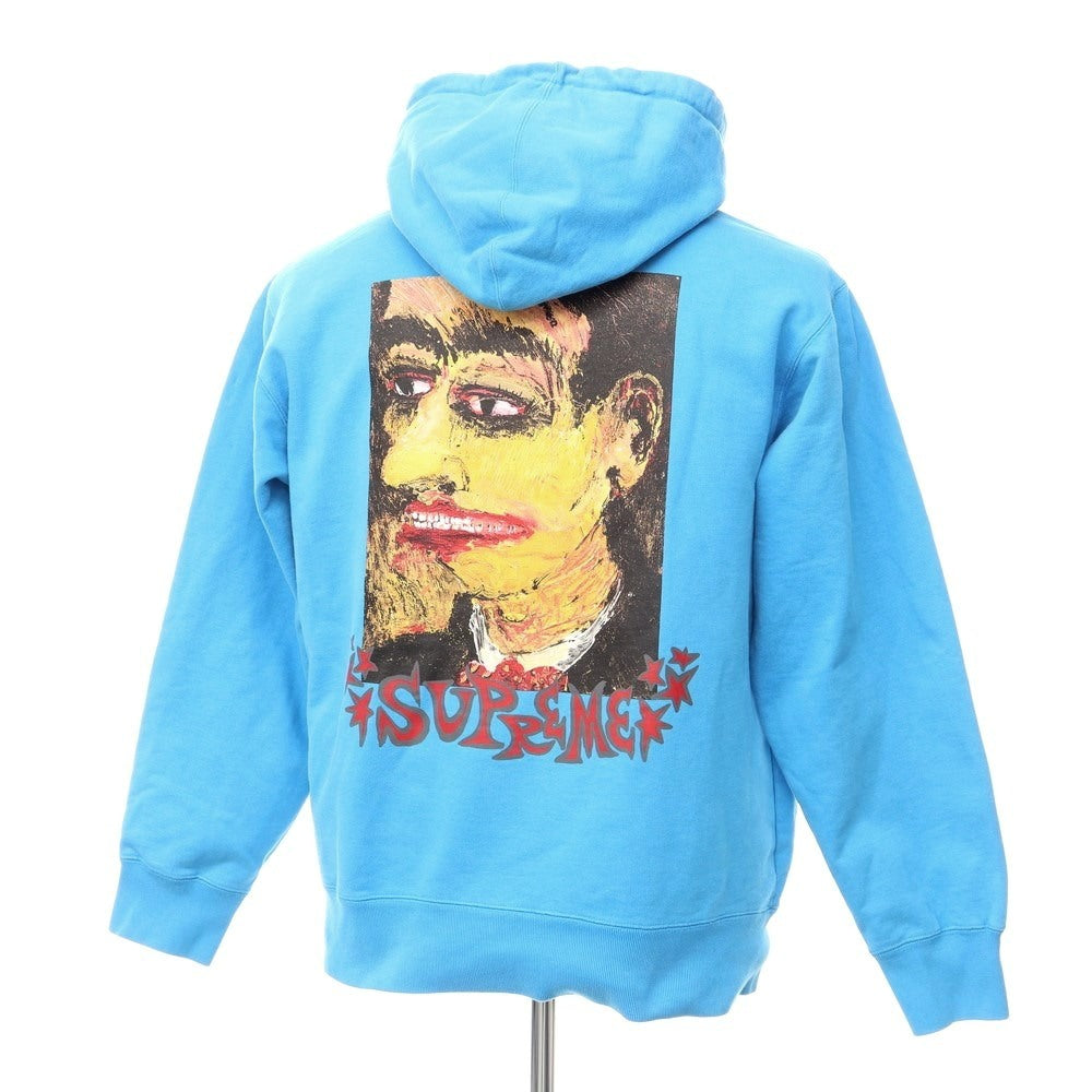 [Used] Supreme 18AW Portrait Hooded Sweatshirt
 Blue [Size L] [BLU] [A/W] [Condition Rank C] [Men&
