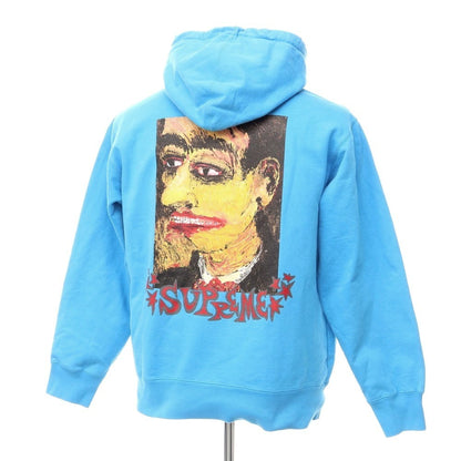 [Used] Supreme 18AW Portrait Hooded Sweatshirt
 Blue [Size L] [BLU] [A/W] [Condition Rank C] [Men&