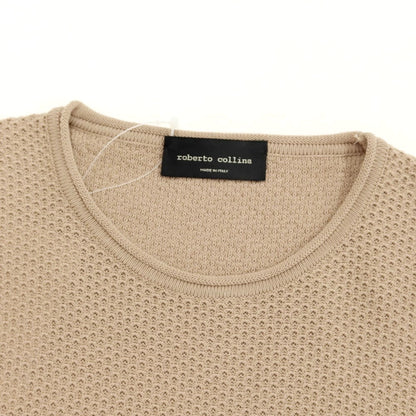 [Used] Roberto Collina ROBERTO COLLINA Cotton Crew Neck Knit Light Brown [Size 44] [BRW] [S/S] [Condition Rank B] ​​[Men&