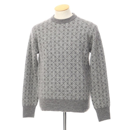 [Used] Mackintosh London MACKINTOSH LONDON Mid gauge all-over print crew neck knit grey [Size M] [GRY] [A/W] [Condition rank B] ​​[Men&