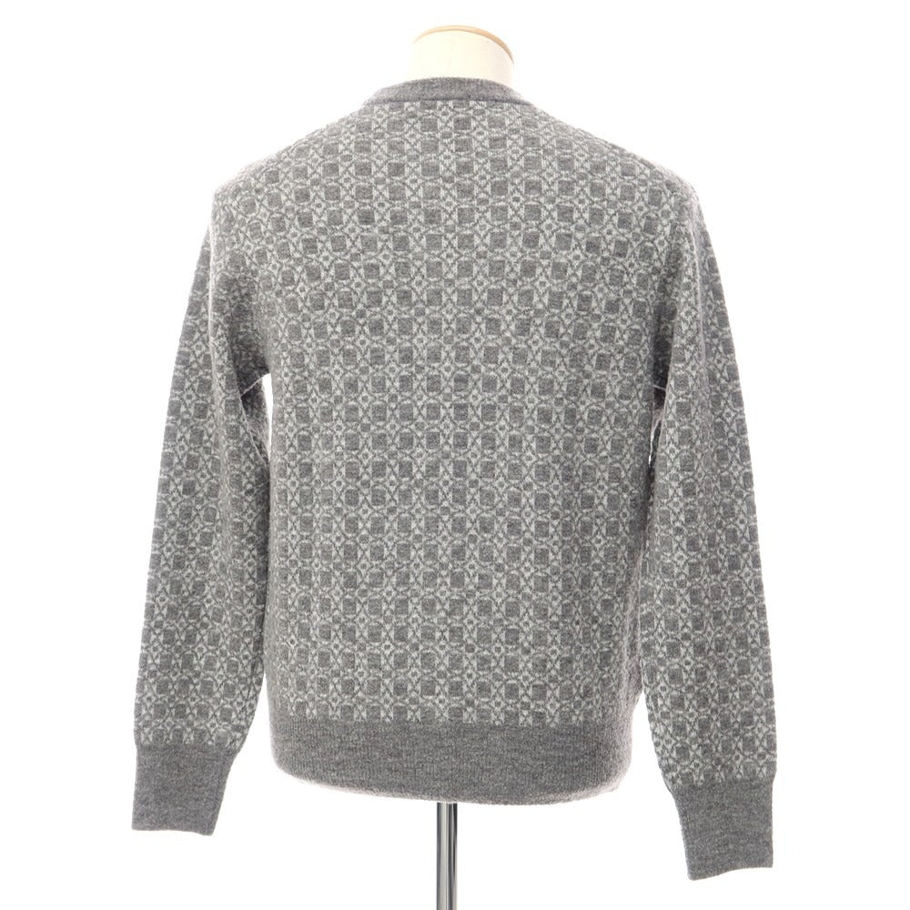 [Used] Mackintosh London MACKINTOSH LONDON Mid gauge all-over print crew neck knit grey [Size M] [GRY] [A/W] [Condition rank B] ​​[Men&