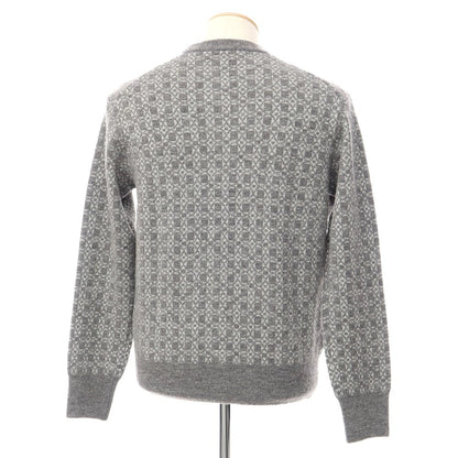 [Used] Mackintosh London MACKINTOSH LONDON Mid gauge all-over print crew neck knit grey [Size M] [GRY] [A/W] [Condition rank B] ​​[Men&