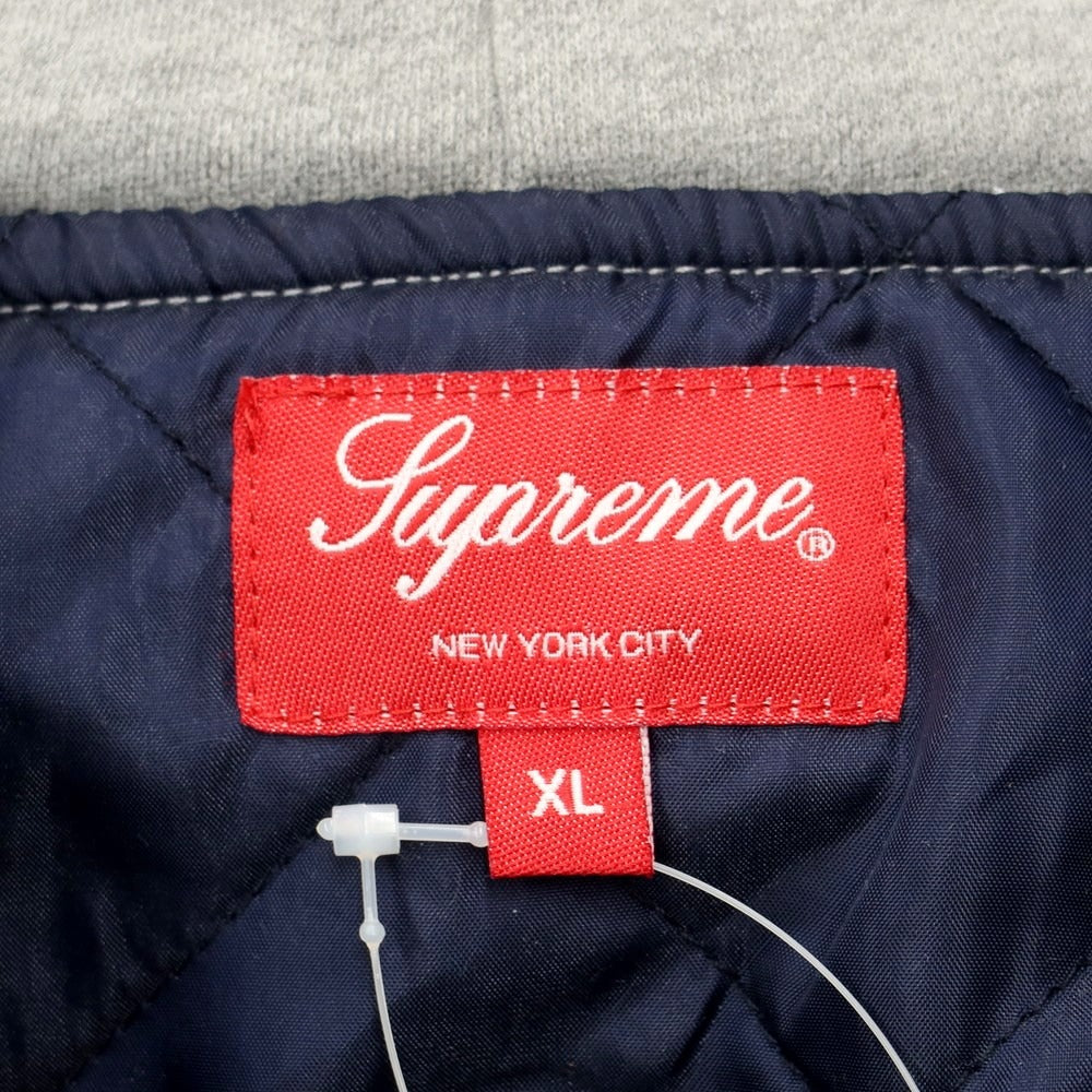 【中古】シュプリーム Supreme 2022年秋冬 Fleece Hooded Denim Shirt パーカー
 ライトブルーxグレー【サイズXL】【BLU】【A/W】【状態ランクB】【メンズ】
【769777】 APD