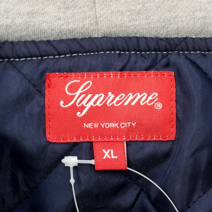 【中古】シュプリーム Supreme 2022年秋冬 Fleece Hooded Denim Shirt パーカー
 ライトブルーxグレー【サイズXL】【BLU】【A/W】【状態ランクB】【メンズ】
【769777】 APD