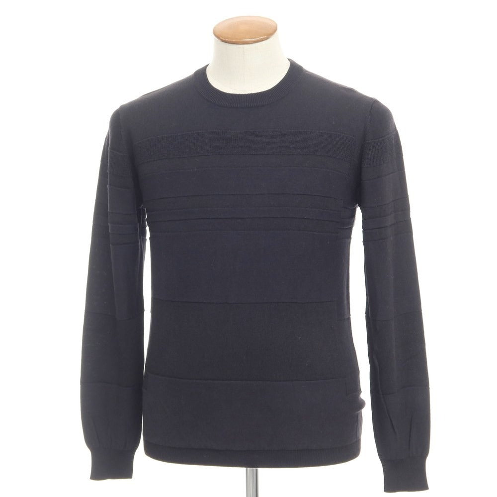 [Used] Calvin Klein Cotton Rayon Crew Neck Knit Black [Size M] [BLK] [S/S] [Condition Rank C] [Men&