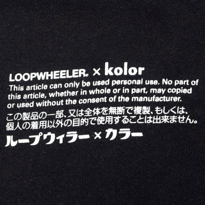 [Used] KOLOR x LOOPWHEELER Sweatshirt Black [Size XL] [BLK] [A/W] [Condition Rank B] ​​[Men&