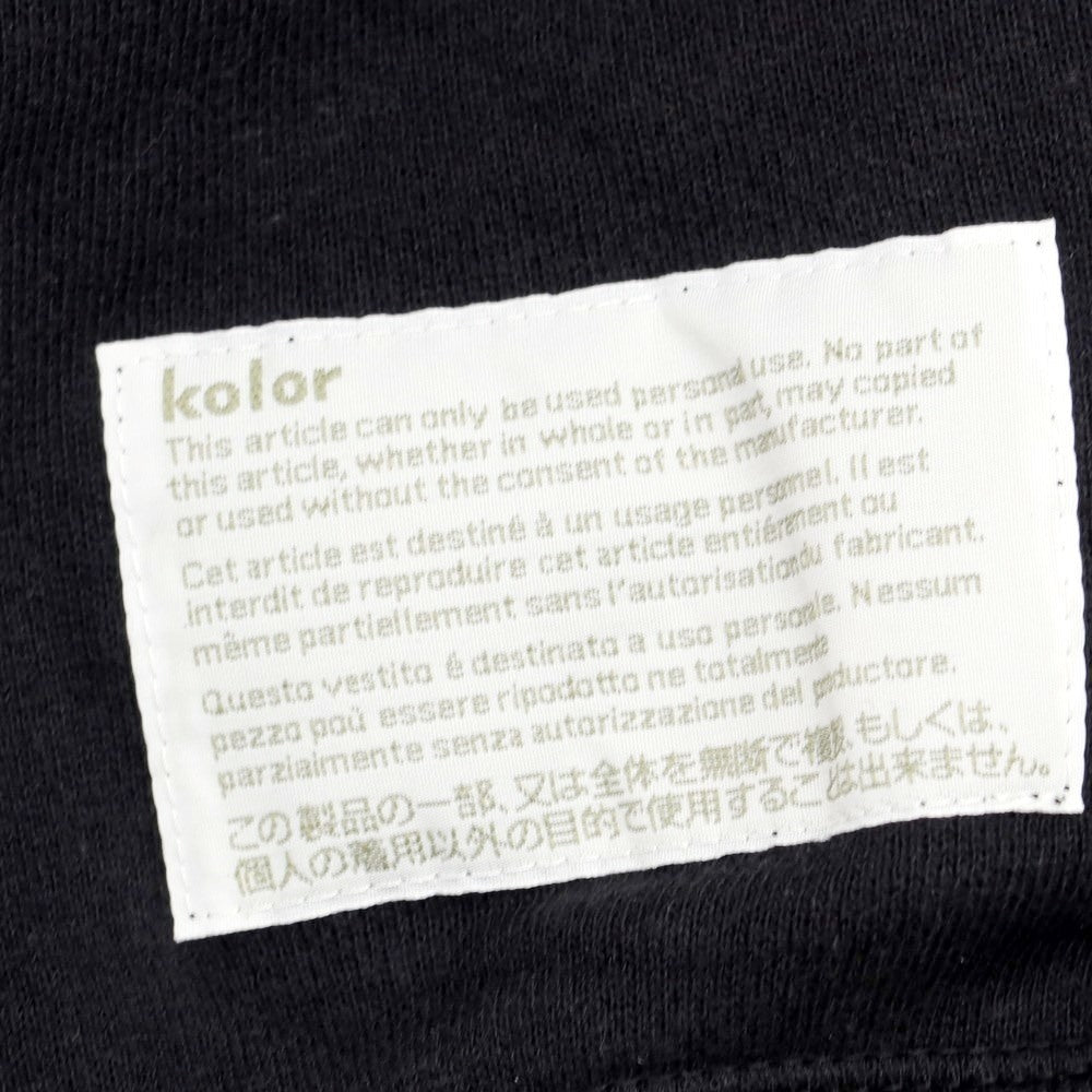 [Used] KOLOR x LOOPWHEELER Sweatshirt Black [Size XL] [BLK] [A/W] [Condition Rank B] ​​[Men&