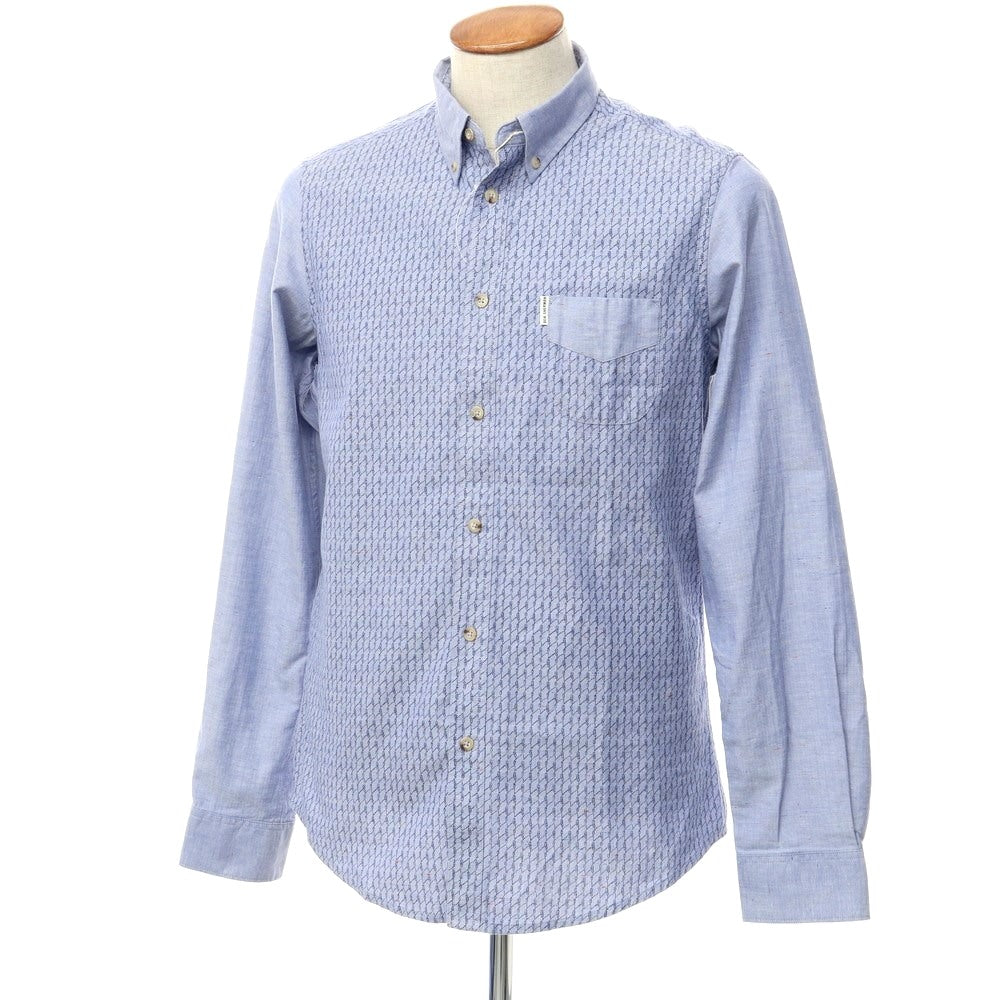 【中古】【未使用】ベンシャーマン Ben Sherman カジュアルシャツ
 ブルー系【サイズM】【BLU】【S/S/A/W】【状態ランクS】【メンズ】
【769776】[EPD]