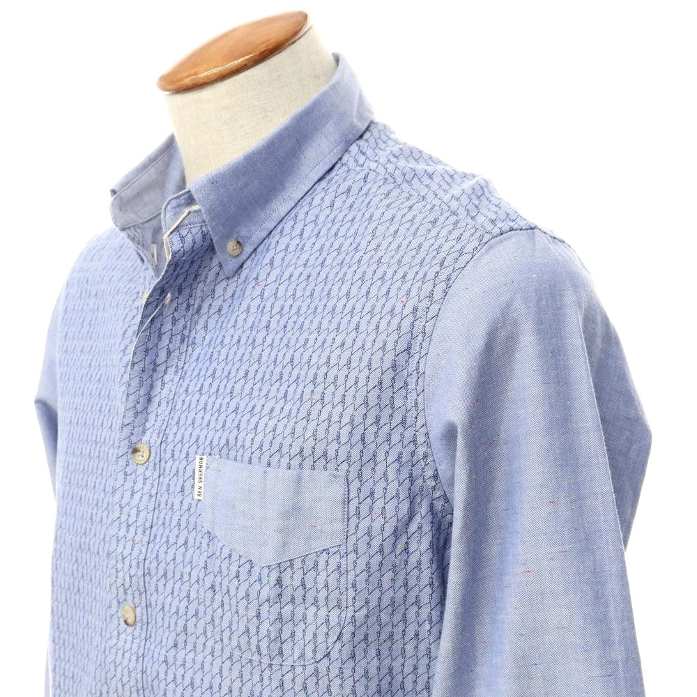 【中古】【未使用】ベンシャーマン Ben Sherman カジュアルシャツ
 ブルー系【サイズM】【BLU】【S/S/A/W】【状態ランクS】【メンズ】
【769776】[EPD]