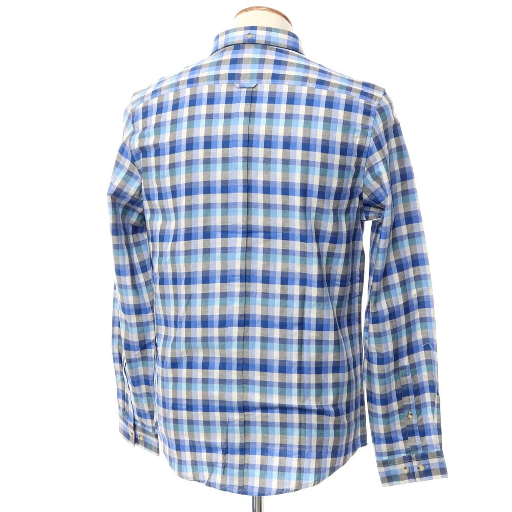 【中古】【未使用】ベンシャーマン Ben Sherman カジュアルシャツ
 ブルーxライトグレー【サイズM】【BLU】【S/S/A/W】【状態ランクS】【メンズ】
【769776】 EPD