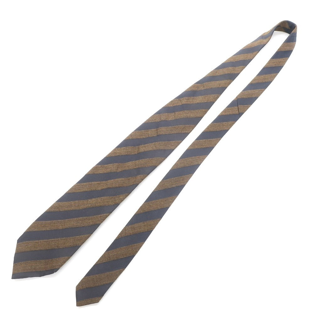 [Used] GIORGIO ARMANI striped tie
 Brown x Dark Gray [BRW] [A/W] [Condition Rank B] ​​[Men&