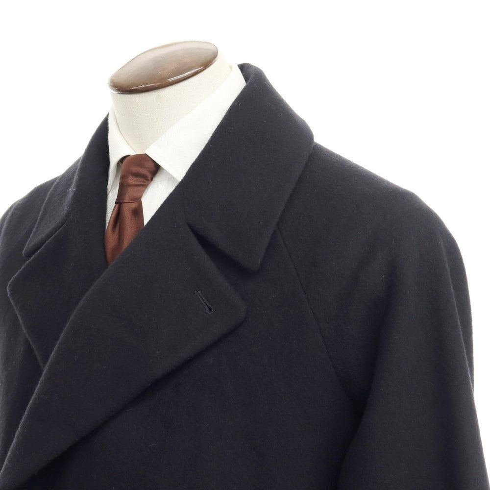 [Used] nano universe Wool nylon belted double-breasted coat Black [Size L] [BLK] [A/W] [Condition rank B] ​​[Men&