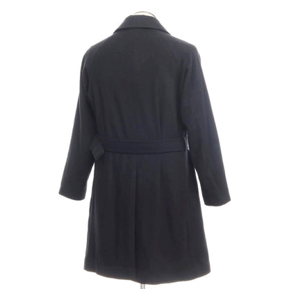[Used] nano universe Wool nylon belted double-breasted coat Black [Size L] [BLK] [A/W] [Condition rank B] ​​[Men&
