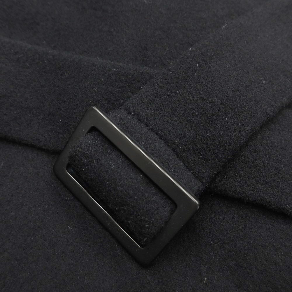 [Used] nano universe Wool nylon belted double-breasted coat Black [Size L] [BLK] [A/W] [Condition rank B] ​​[Men&