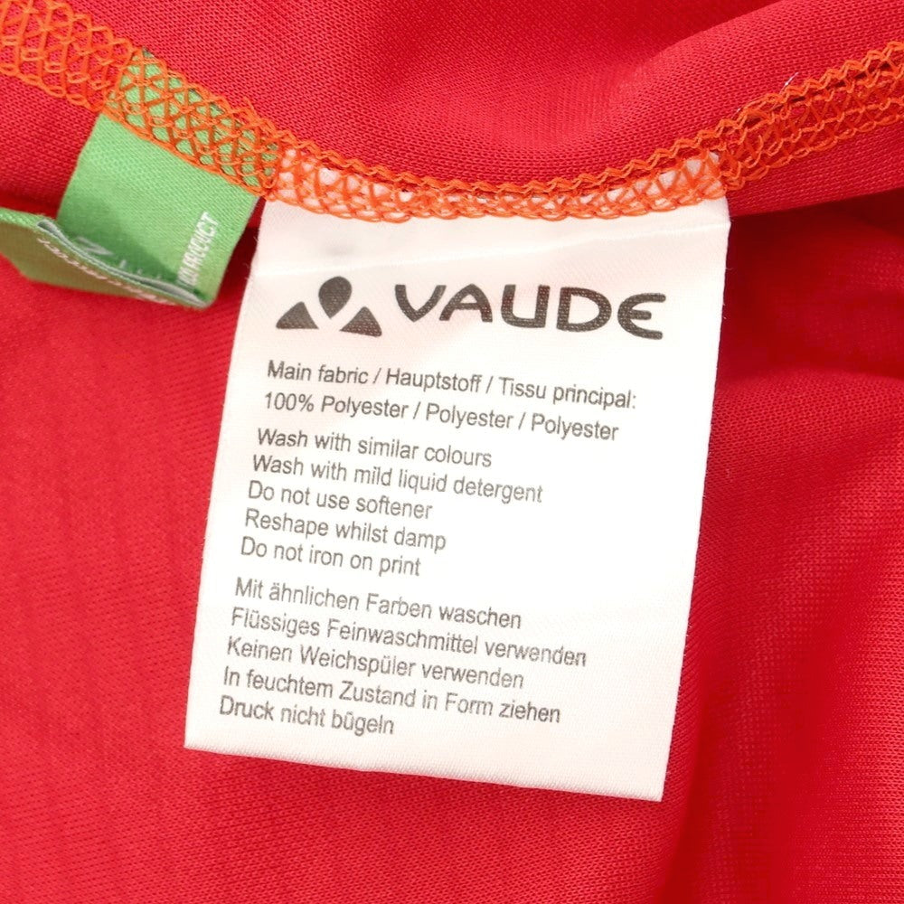 [Used] VAUDE polyester cut and sew short sleeve T-shirt red [Size 50/M] [RED] [S/S] [Condition Rank A] [Men&