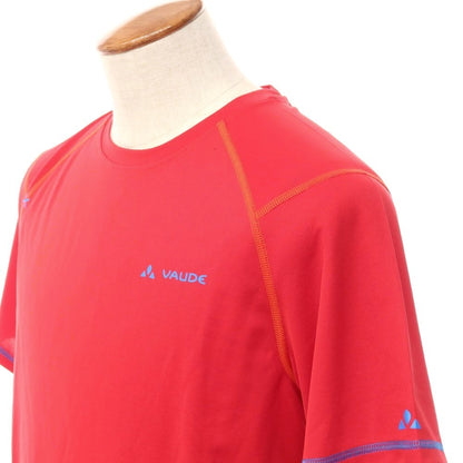 [Used] VAUDE polyester cut and sew short sleeve T-shirt red [Size 50/M] [RED] [S/S] [Condition Rank A] [Men&