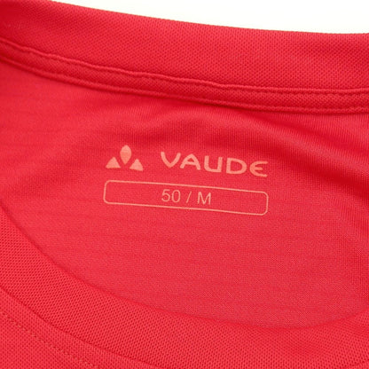 [Used] VAUDE polyester cut and sew short sleeve T-shirt red [Size 50/M] [RED] [S/S] [Condition Rank A] [Men&