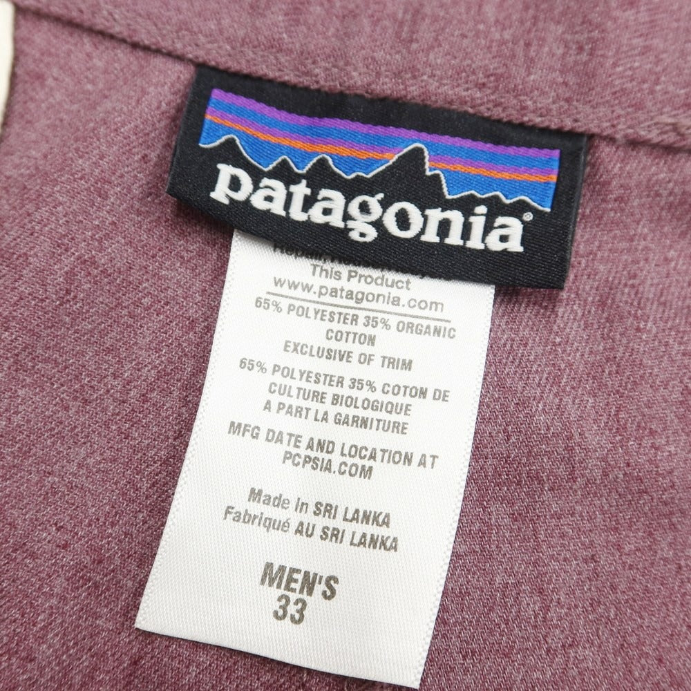 [Used] Patagonia polyester cotton shorts, purple [Size 33] [PUP] [S/S] [Condition Rank B] ​​[Men&