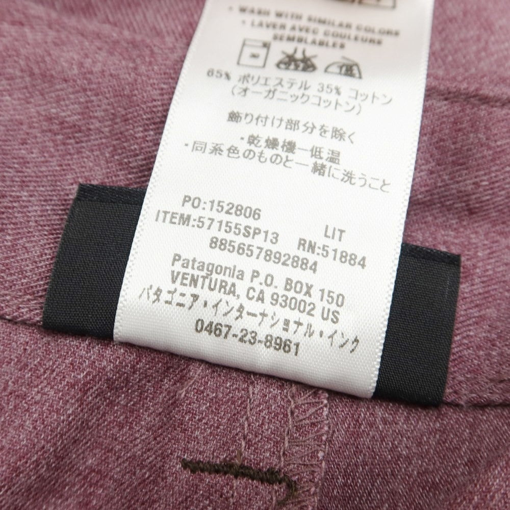 [Used] Patagonia polyester cotton shorts, purple [Size 33] [PUP] [S/S] [Condition Rank B] ​​[Men&