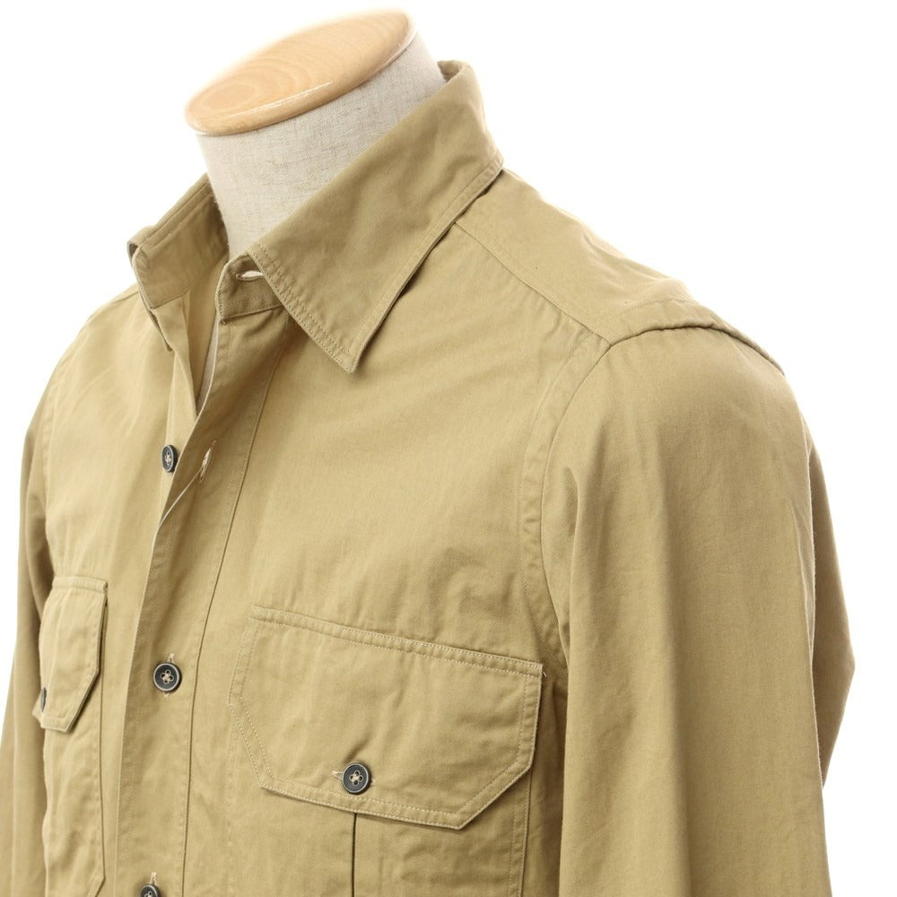 [Used] Giannetto Cotton Casual Shirt Khaki Beige [Size S] [BEI] [S/S/A/W] [Condition Rank C] [Men&