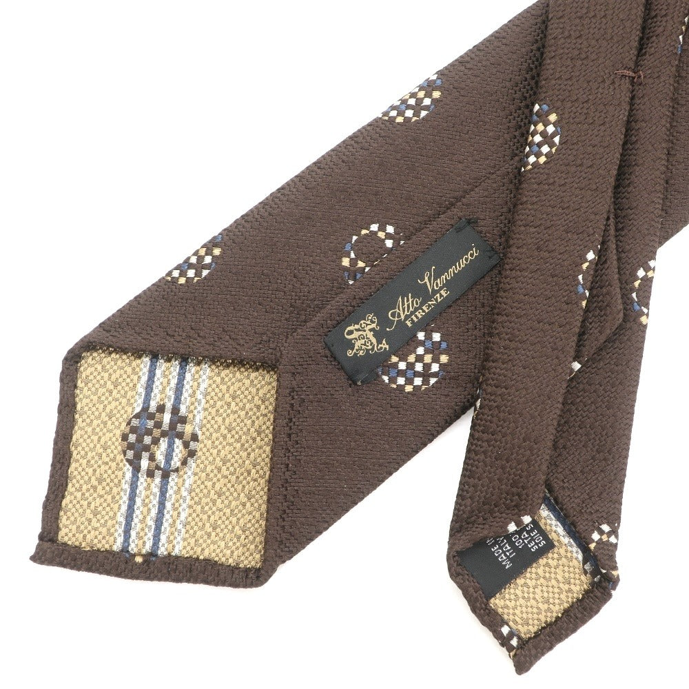 [Used] Atto Vannucci Sette Pieghe Tie Brown [BRW] [S/S/A/W] [Condition Rank B] ​​[Men&