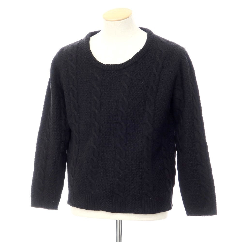 [Used] Gabriele Pasini Mid-gauge wool cable knit Black [Size S] [BLK] [A/W] [Condition Rank C] [Men&