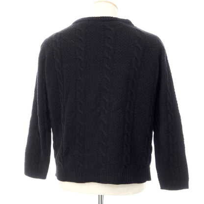 [Used] Gabriele Pasini Mid-gauge wool cable knit Black [Size S] [BLK] [A/W] [Condition Rank C] [Men&