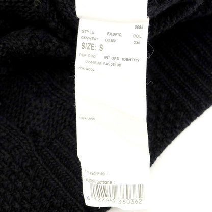 [Used] Gabriele Pasini Mid-gauge wool cable knit Black [Size S] [BLK] [A/W] [Condition Rank C] [Men&