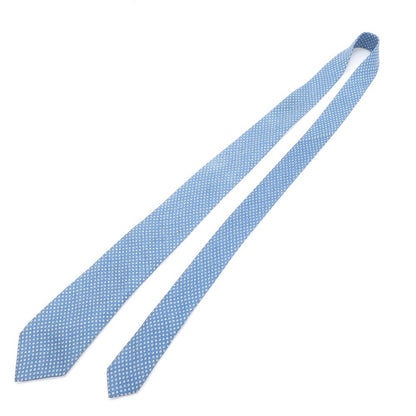 [Used] Luigi Borrelli Printed Tri-Fold Silk Tie Blue [BLU] [S/S/A/W] [Condition Rank C] [Men&