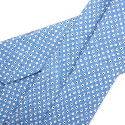 [Used] Luigi Borrelli Printed Tri-Fold Silk Tie Blue [BLU] [S/S/A/W] [Condition Rank C] [Men&