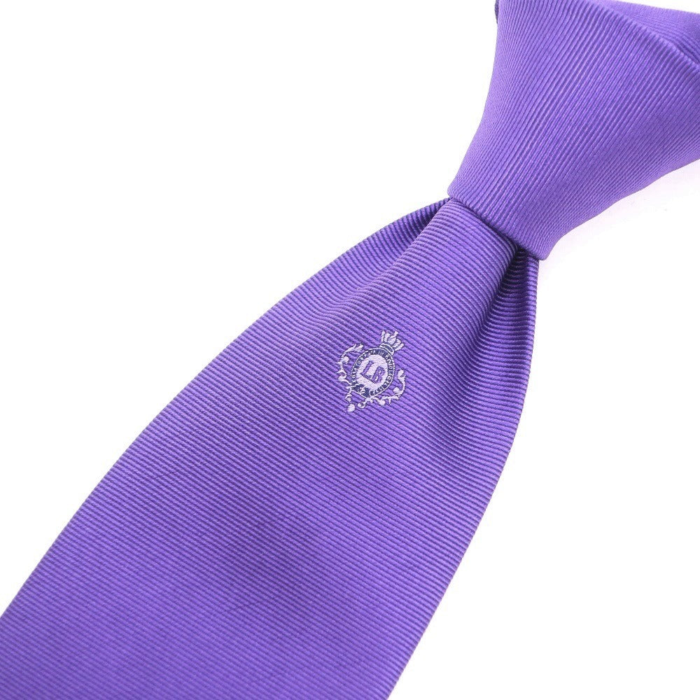 [Used] Luigi Borrelli Luxury Vintage LUIGIBORRELLI LUXURY VINTAGE Logo accent tri-fold silk tie light purple [PUP] [S/S/A/W] [Condition rank C] [Men&