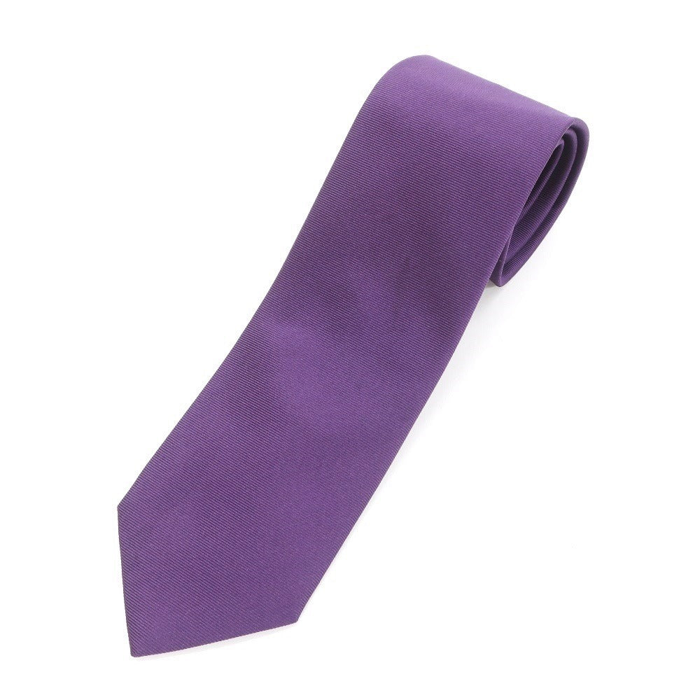 [Used] Luigi Borrelli Luxury Vintage LUIGIBORRELLI LUXURY VINTAGE Logo accent tri-fold silk tie purple [PUP] [S/S/A/W] [Condition rank B] ​​[Men&