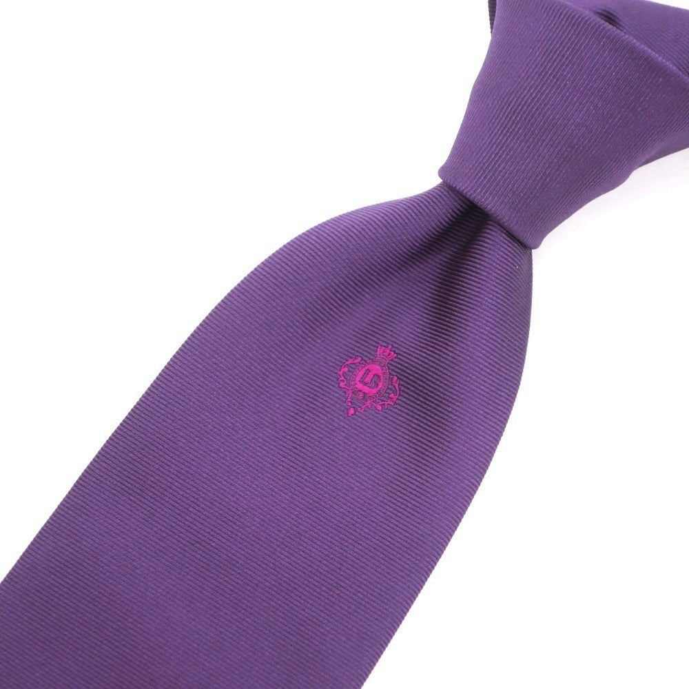 [Used] Luigi Borrelli Luxury Vintage LUIGIBORRELLI LUXURY VINTAGE Logo accent tri-fold silk tie purple [PUP] [S/S/A/W] [Condition rank B] ​​[Men&