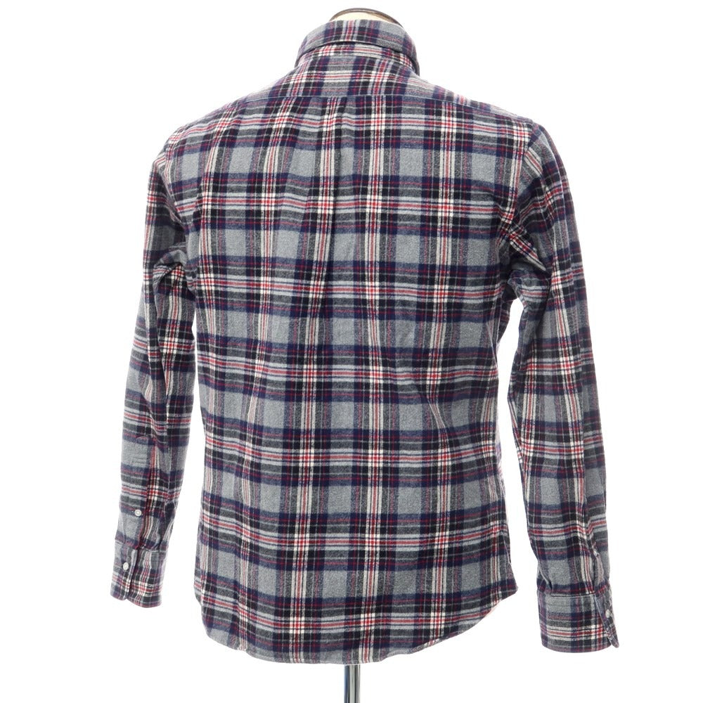 [Used] Psycho Bunny Cotton Check Flannel Shirt Gray x Navy x Red [Size XL] [GRY] [A/W] [Condition Rank C] [Men&